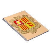 State Emblem of Andorra Historic Co-Principality ノートブック (右側)