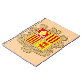 State Emblem of Andorra Historic Co-Principality ノートブック (左側)