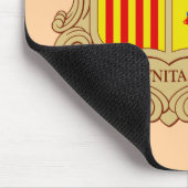 State Emblem of Andorra Historic Co-Principality マウスパッド (コーナー)