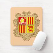 State Emblem of Andorra Historic Co-Principality マウスパッド (マウス)