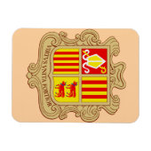 State Emblem of Andorra Historic Co-Principality マグネット (横)