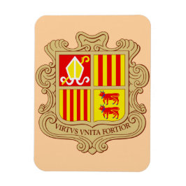 State Emblem of Andorra Historic Co-Principality マグネット