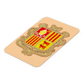 State Emblem of Andorra Historic Co-Principality マグネット (左側)