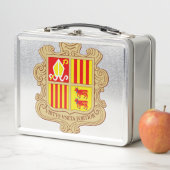 State Emblem of Andorra Historic Co-Principality メタルランチボックス (インサイチュ)