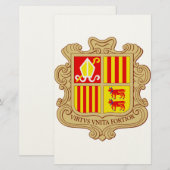 State Emblem of Andorra Historic Co-Principality 便箋 (正面/裏面)