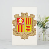 State Emblem of Andorra Historic Co-Principality 便箋 (スタンド正面)
