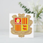 State Emblem of Andorra Historic Co-Principality 招待状 (スタンド正面)