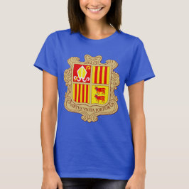 State Emblem of Andorra Historic Co-Principality Tシャツ