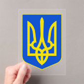 State Emblem of Ukraine Golden Trident Fine Art アクリル招待状 (インサイチュ (ポータブル))