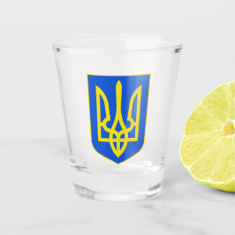 State Emblem of Ukraine Golden Trident Fine Art ショットグラス