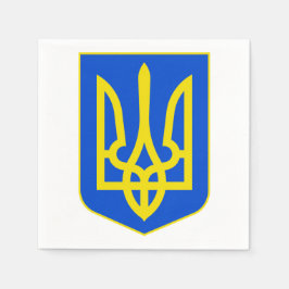 State Emblem of Ukraine Golden Trident Fine Art スタンダードカクテルナプキン