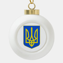 State Emblem of Ukraine Golden Trident Fine Art セラミックボールオーナメント