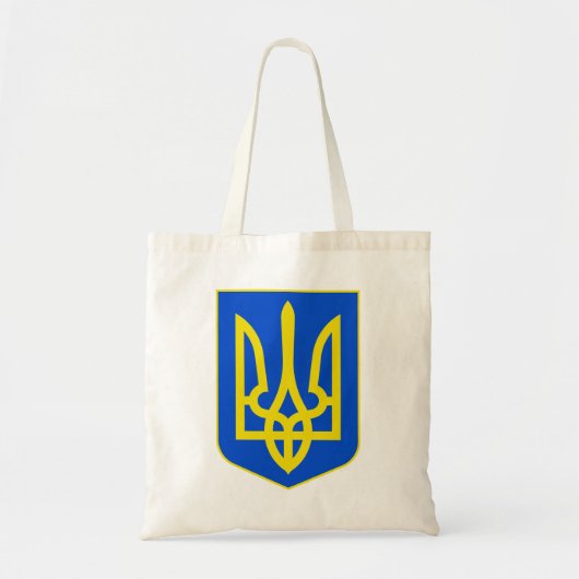 State Emblem of Ukraine Golden Trident Fine Art トートバッグ (正面)