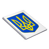 State Emblem of Ukraine Golden Trident Fine Art ノートブック (右側)