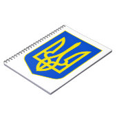 State Emblem of Ukraine Golden Trident Fine Art ノートブック (左側)