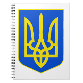 State Emblem of Ukraine Golden Trident Fine Art ノートブック