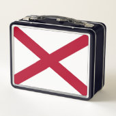State Flag Alabama, St Andrew Crimson Cross メタルランチボックス (裏面)