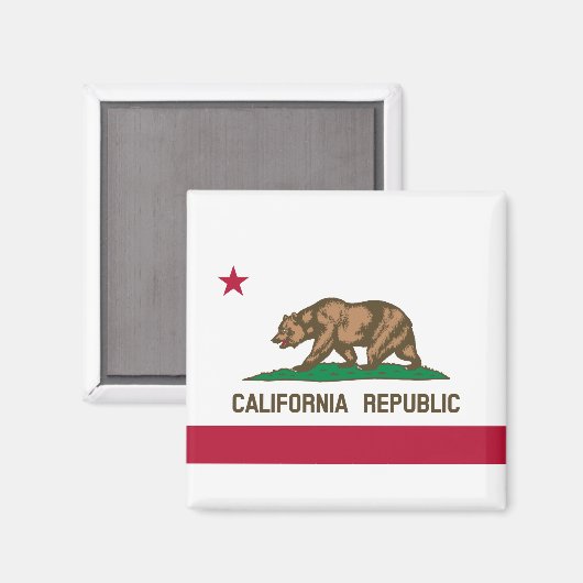State Flag of California マグネット (正面/裏面)