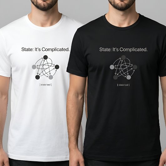 State Its Complicated プログラマーユーモア Tシャツ