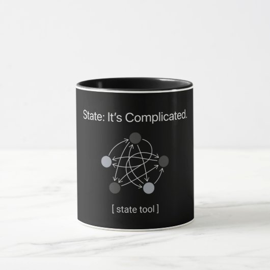 State Its Complicated Programmer Humor マグカップ (中央)