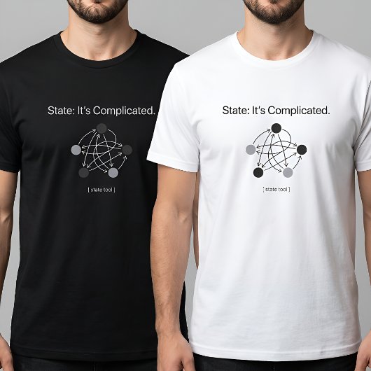 State Its Complicated Programmer Humor Tシャツ