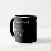State Its Complicated Two Sided Programmer Mug マグカップ (正面左)
