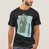 State of Arizona Flower Saguaro cactus blossom Tシャツ (正面)