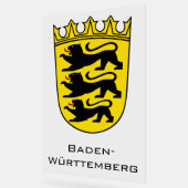 State of Baden-Württemberg Grand Coat of Arms Art アクリルサイン (傾斜)