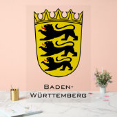 State of Baden-Württemberg Grand Coat of Arms Art アクリルサイン (ウェディング)