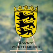 State of Baden-Württemberg Grand Coat of Arms Art アクリルサイン (ニュートラル)