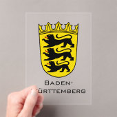 State of Baden-Württemberg Grand Coat of Arms Art アクリル招待状 (インサイチュ (ポータブル))