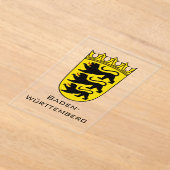 State of Baden-Württemberg Grand Coat of Arms Art アクリル招待状 (レイダウン)