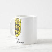 State of Baden-Württemberg Grand Coat of Arms Art コーヒーマグカップ (正面左)
