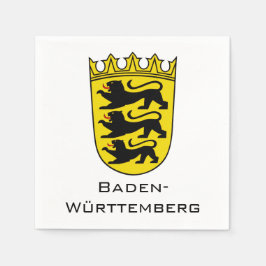 State of Baden-Württemberg Grand Coat of Arms Art スタンダードカクテルナプキン