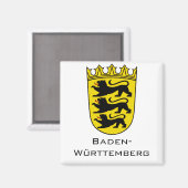 State of Baden-Württemberg Grand Coat of Arms Art マグネット (正面/裏面)