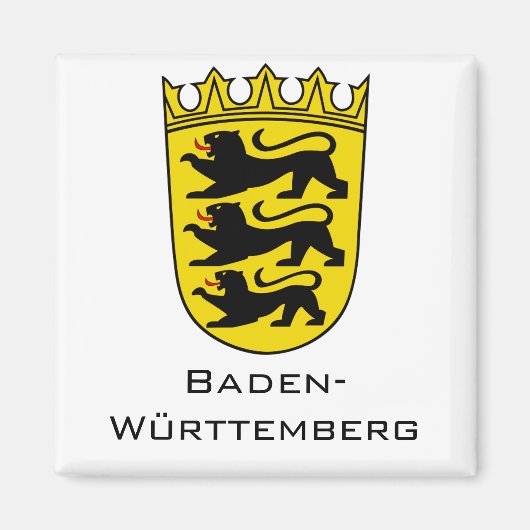 State of Baden-Württemberg Grand Coat of Arms Art マグネット (正面)