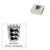 State of Baden-Württemberg Grand Coat of Arms Art ラバースタンプ (押印)