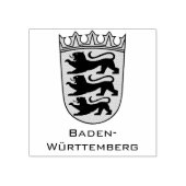 State of Baden-Württemberg Grand Coat of Arms Art ラバースタンプ (インプリント)