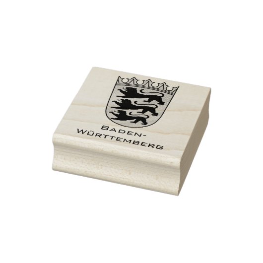 State of Baden-Württemberg Grand Coat of Arms Art ラバースタンプ (スタンプ)