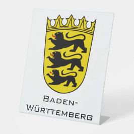 State of Baden-Württemberg Grand Coat of Arms Art 台座サイン