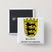 State of Baden-Württemberg Grand Coat of Arms Art 缶バッジ (正面&裏面)