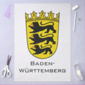 State of Baden-Württemberg Grand Coat of Arms Art 薄葉紙 (クラフト)