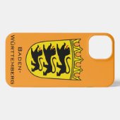 State of Baden-Württemberg Grand Coat of Arms Art iPhoneケース (裏面横)
