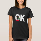 State of California Flag Oklahoma OK Cities and St Tシャツ (正面)