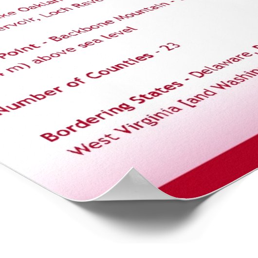 State of Maryland, MD Posters ポスター (角)