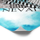 State of Nevada Illustration Poster ポスター (角)
