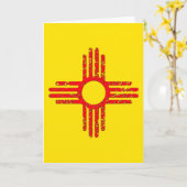 State of New Mexico Zia Sun カード (黄色い花)