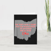 State Of Ohio We Don't Give A For Michigan  カード (正面)