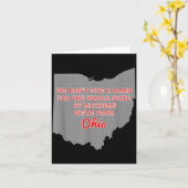 State Of Ohio We Don't Give A For Michigan  カード (黄色い花)