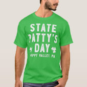 State Pattys Day  Happy Valley Beer Drinking Tシャツ (正面)